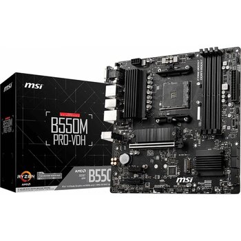 Msi B550m Pro-vdh Amd B550 4400 Mhz (oc) Ddr4 Soket Am4 Matx Anakart