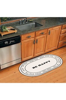 eco concept Mutfak Tezgah Önü Paspas, Kaymaz Taban, Mutfak Paspası, Çok Amaçlı, Dekoratif Paspas, 60x100 Cm