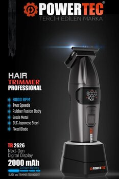 POWERTEC Profesyonel Sakal | Ense Tıraş & Çizim Makinesi