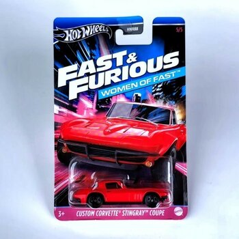 Custom Corvette Stingray Coupe - Hot Wheels Fast And Furious Women Of Fast 2024 ( Hızlı ve Öfkeli Model Araba )