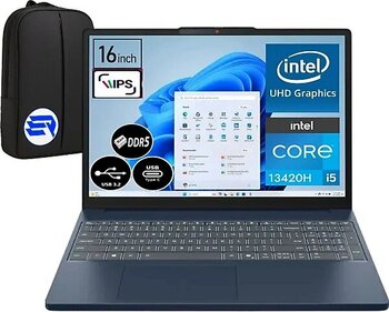 Lenovo Ideapad Slim 3 Intel Core I5-13420H 24GB Ram 512GB SSD 16" Wuxga Win 11 Pro 83K2001RTREP2 + Elektropasaj Çanta - 512 GB - 24 GB