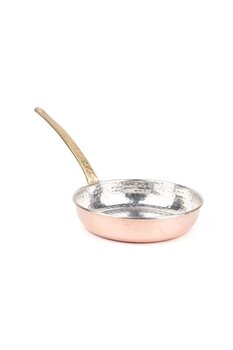 Zinnun Geleneksel El Yapımı Bakır Sahan / Tava - Kalaylı - 22 CM