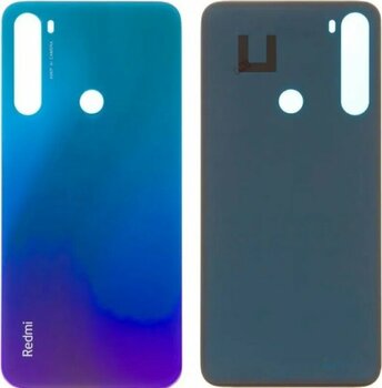 Teknikevim Xiaomi Redmi Note 8 Arka Pil Batarya Kapağı (cam) Mavi̇