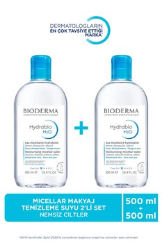 Bioderma Hydrabio H2O Micellar 2'li Avantajlı Set Nemlendirici Makyaj Temizleme Suyu 2x500 ml