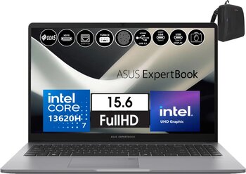 Asus Expertbook P1 P1503 Intel Core I7-13620H 40GB Ddr5 512GB SSD WINDOWS11HOME 15.6 Fhd Intel UHD Taşınabilir Bilgisayar EXP1503CVAI58512S0H22+ZETTAÇANTA