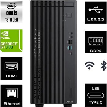 Asus D700me-5135000410-33 I5-13500 32 Gb 512 Gb Ssd 4 Gb Gt730 Free Dos Masaüstü Bilgisayar