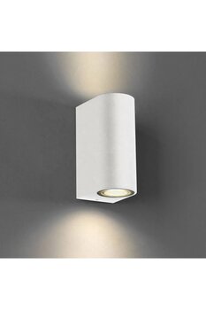 TEKNOCEAN AYDINLATMA Çift Yönlü Beyaz Duvar Bahçe Aplik Iç Ve Dış Mekan Ip65 (suya Dayanıklı)