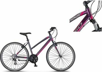 Mosso LEGARDA-2321-LDM-V Kadın Şehir Bisikleti 460H 28 Jant 21 Vites Mürdüm Pembe - Çok Renkli