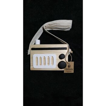 Websunday Retro Ahşap Dekoratif Radyo - Beyaz