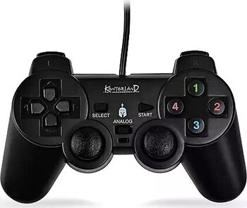Kontorland Kablolu Pc Gamepad - D-Input & X-Input Destekli Titreşimli USB Oyun Kolu Siyah