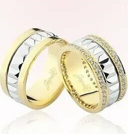 Harem Altın 3204 Taşlı Altın Alyans