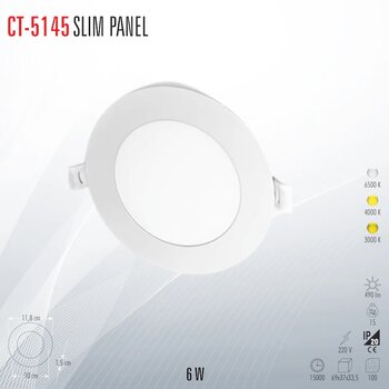 Cata Ct-5145 Slım Panel Gün Işığı 5 Adet