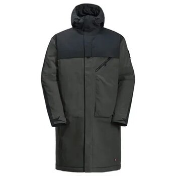 Jack Wolfskin 1116161-6502 Gri Heumarkt 2L Parka Unisex Uzun Outdoor Montu