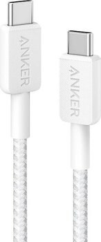 Anker 322 PowerLine A81F6 1.8 m Beyaz Type-C to Type-C Hızlı Şarj Kablosu
