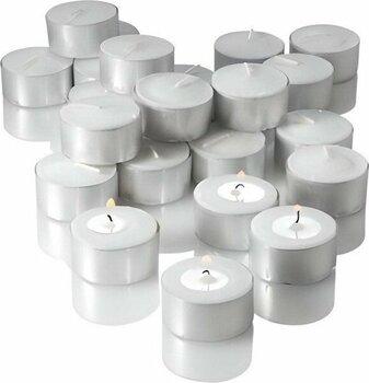 İnia Home Tealight Mum 50 Li 4 Saat Yanan Buhurdanlık Parti ve Özel Günler Için - Beyaz - 50 Adet