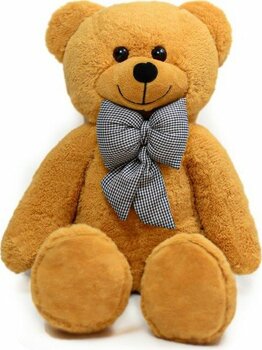 Özgüner Oyuncak Harika Peluş 80 - 90 cm Rengarenk Papyonlu Ayıcık - Kahverengi