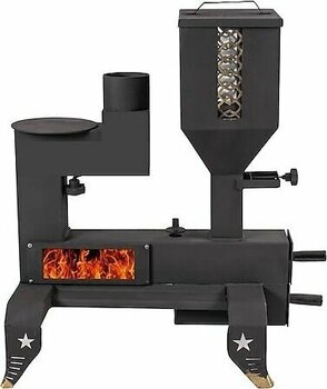 Etinova M001 Pelet Siyah Katı Yakıt Sobası