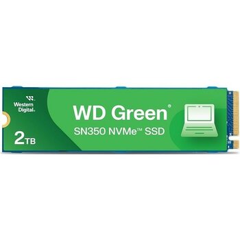 Digital Wd SN350 2tb Nvme Dahili SSD Katı Hal Sürücüsü - Gen3 Pcıe, Qlc, M.2 2280, 3.200 Mb/s'ye Kadar, Yeşil