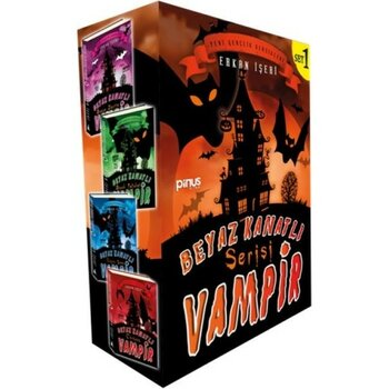 Bigelal Beyaz Kanatlı Vampir Seti 1 - 4 Kitap Takım - 2 - 3 Yaş - Çok Renkli