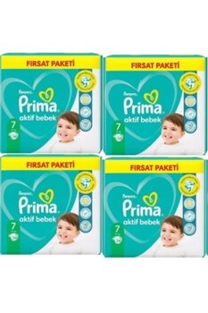 Prima Bebek Bezi 7 Numara 15+ Kg 34 X 4=136 Adet