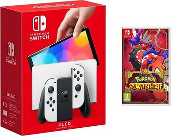 Nintendo Switch OLED Beyaz Yeni Nesil Konsol 64GB + Pokemon Scarlet Oyunlu Bundle