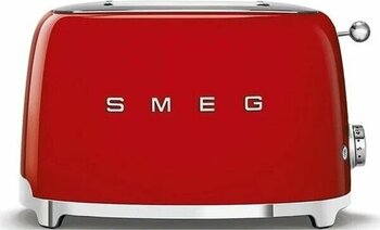 Smeg TSF01RDEU Kırmızı Paslanmaz Çelik 2 Hazne Ekmek Kızartma Makinesi