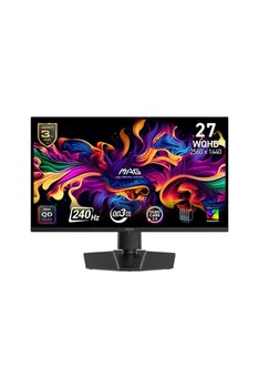Msı 26.5" Mag 271Qp Qd-Oled X24 Wqhd Flat Qd-Oled  240Hz 0.03Ms Gtg Pıvot Gamıng Monıtor