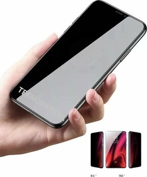 Samsung M54 Hayalet Ekran Koruyucu Privacy Gizlilik Filitreli Tam Kaplayan Kırılmaz Cam