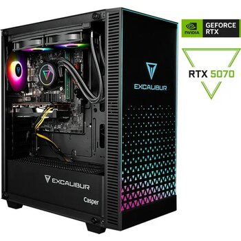 Casper Excalibur E65Z.265K-EX70X-0RD Series 2 Intel Core Ultra 7-265KF 64GB RAM 2TB SSD NVIDIA Geforce RTX 5070 Freedos Masaüstü Bilgisayar