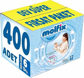Molfix 6 Numara Extra Large 400'lü Bebek Bezi