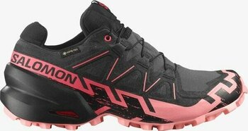 Salomon Speedcross 6 Gore-Tex Kadın Koşu Ayakkabısı Nine Iron L47880400 - Siyah - 39,5