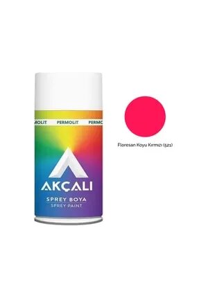 Akçalı Sprey Boya Floresan Koyu Kırmızı 400 ml 521