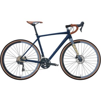 Carraro Gravel G2 28 Jant 20 Vites Hidrolik Disk Fren 52 cm Gravel Bisiklet - Mat Navy, Mavi, Gri - Mavi - Gri