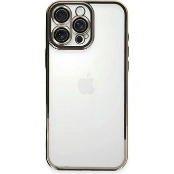 iPhone 16 Pro Max Kılıf Lensli Silikon - Titanyum Gri - ALVN3847-4826 - Çok Renkli