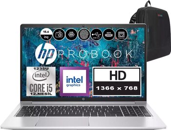 Hp Probook 450 G9 Intel Core I5 1235U 8gb 2tb SSD Windows 11 Pro 15.6" HD(1366 x 768) 250 Nit Taşınabilir Bilgisayar 969L8ETP04 + Zetta Çanta