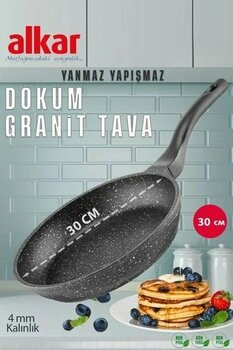 Granit Döküm Tava 30 cm Yanmaz Yapışmaz