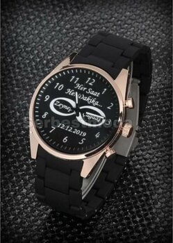 serbestmoda Erkek Kol Saati Babalar günü Hediyesi Erkek Saat Sevgiliye Hediye Kişiye Özel İsimli Saat Doğum