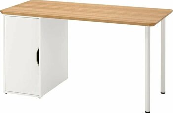 IKEA ALEX bambu-beyaz 140x65 cm çalışma masası