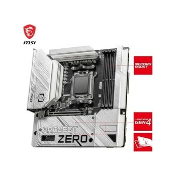 Msı B650M Zero Am5 Soket Ddr5 7600(OC) Mhz Matx Anakart