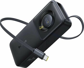 Baseus Free2Pull Siyah 10000 mAh Hızlı Şarj Powerbank