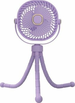 Wexta Mini Taşınabilir Şarjlı Pervane Vantilatör Güçlü Soğutucu Ev Ofis Araç El ve Masaüstü Fan - Mor
