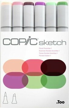 Copic Sketch 6lı Marker Kalem Set Floral Favorites 1