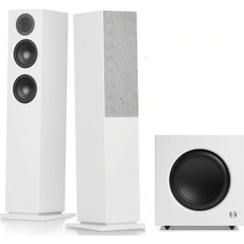 AUDIO PRO A48+SW-10 Beyaz 2+1 Aktif Multiroom Akıllı Ev Hoparlörü Seti