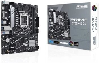 Mb Prıme B760m-K D4 Intel B760 Lga1700 Ddr4 5333 Hdmı Vga 2X M2 Usb3.2 Aura Rgb 2.5Gbit Lan Matx  5X Protectıon Iıı, Armoury Crate, Aı Suite 3