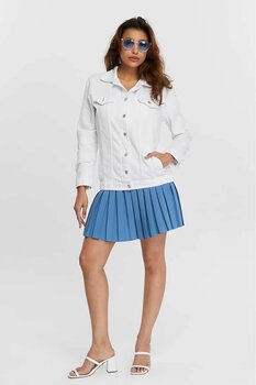 Vovikon KN Çift Cepli Boyfriend Kadın Gabardin Ceket 36 Beden