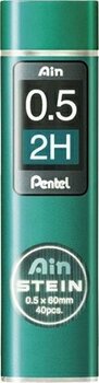 Pentel Ain Stein 0.5 mm 2H Kalem Uçları 40'lı Paket Yeşil Renk 60 mm Uzunluk