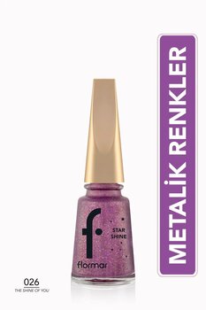 FlormarMetalik Parlak Oje - Star Shine Nail Enamel - 026 The Shıne Of You-8682536073776
