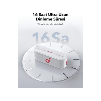 Anker Soundcore Select 2s Taşınabilir Bluetooth Hoparlör Beyaz Beyaz