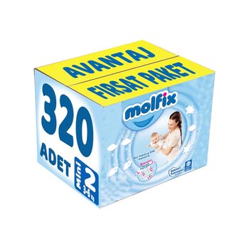 Molfix Bebek Bezi Beden:2 3-6kg Mini 320 Adet Avantaj Fırsat Pk 2 Numara