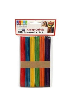 Südor Ahşap Çubuk Küçük Renkli
